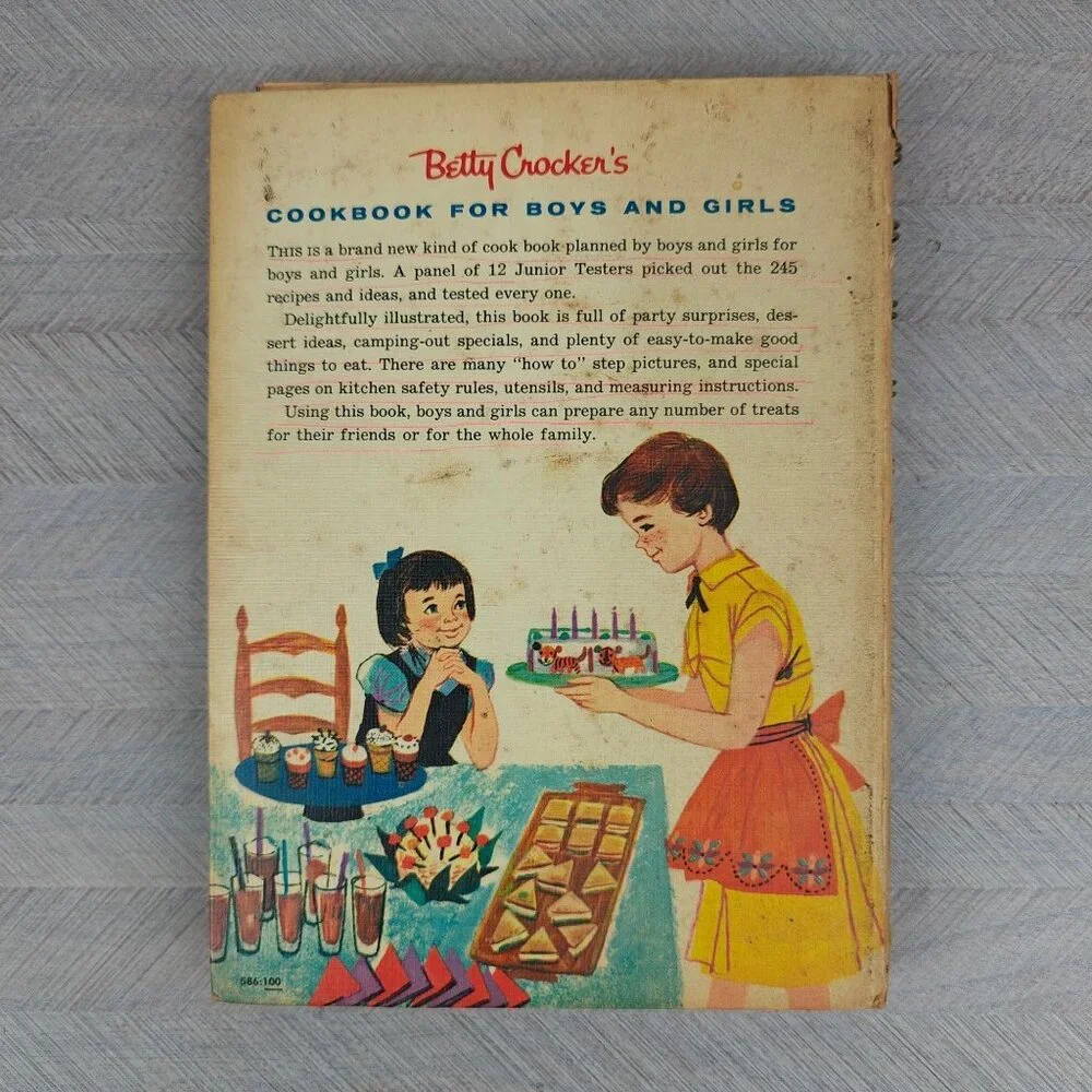 Vintage Betty Crocker Cookbook for Boys and Girls First Edition 1957